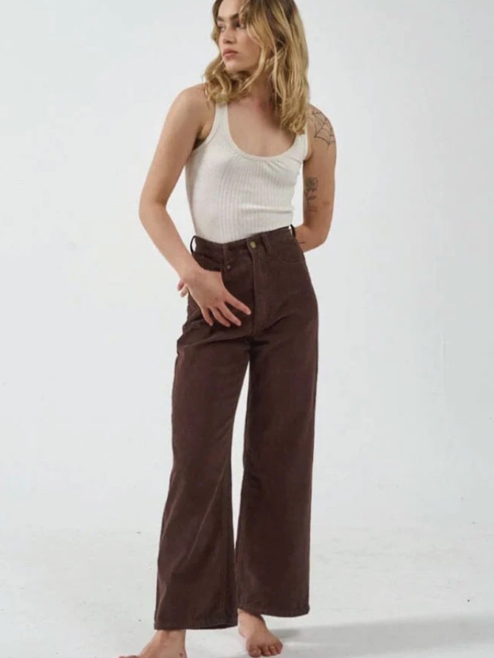 Thrills Holly Cord Pant - Postal Brown